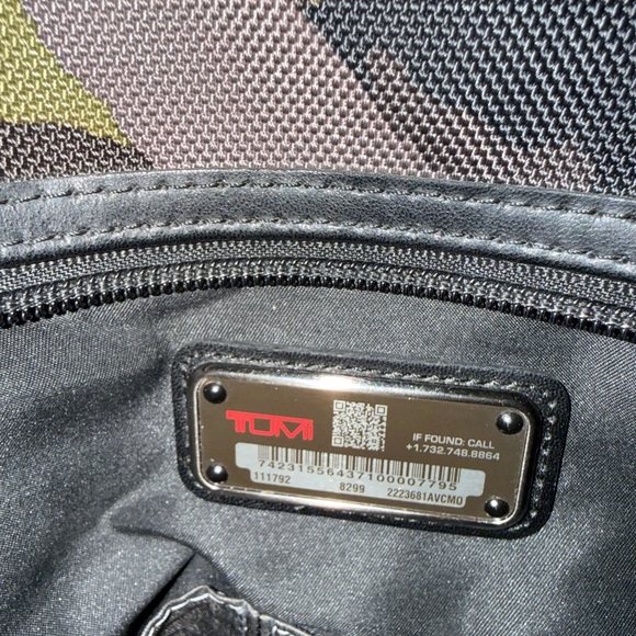 Tumi Parrish Black and Green Camouflage Backpack - Picture 6 of 7